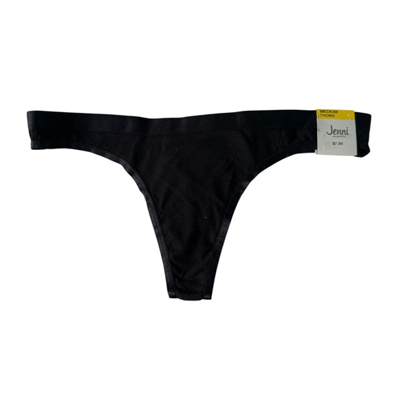Jenni Black Thong Cotton Panties Size Medium - Picture 1 of 2
